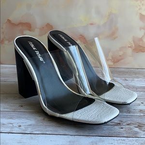 Public Desire Clear Heels